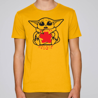 Grogu Eating Meeple T-Shirt - Star Wars and Board Game Design by Meeplings